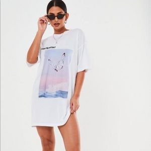 Missguided Butterfly Tshirt Dress